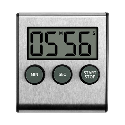 New design Stainless Steel Materiamagnetic digital kitchen timer