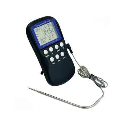 DTH-99 Customized  bbq digital meat thermometer timer with High Low Alarm