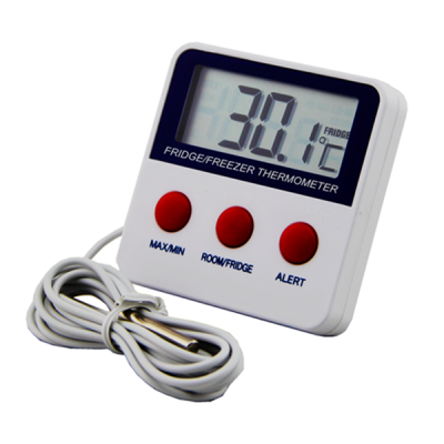 Digital fridge and freezer alarm thermometer,C/F switch