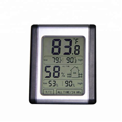 Digital Max Min Thermometer Hygrometer Indoor Room Thermometer Hygrometer with Touchscreen and Record Function