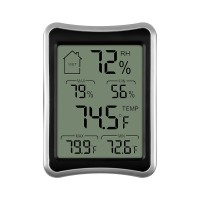 thermometer hygrometer large display with Max Min Record Function for Warehouse